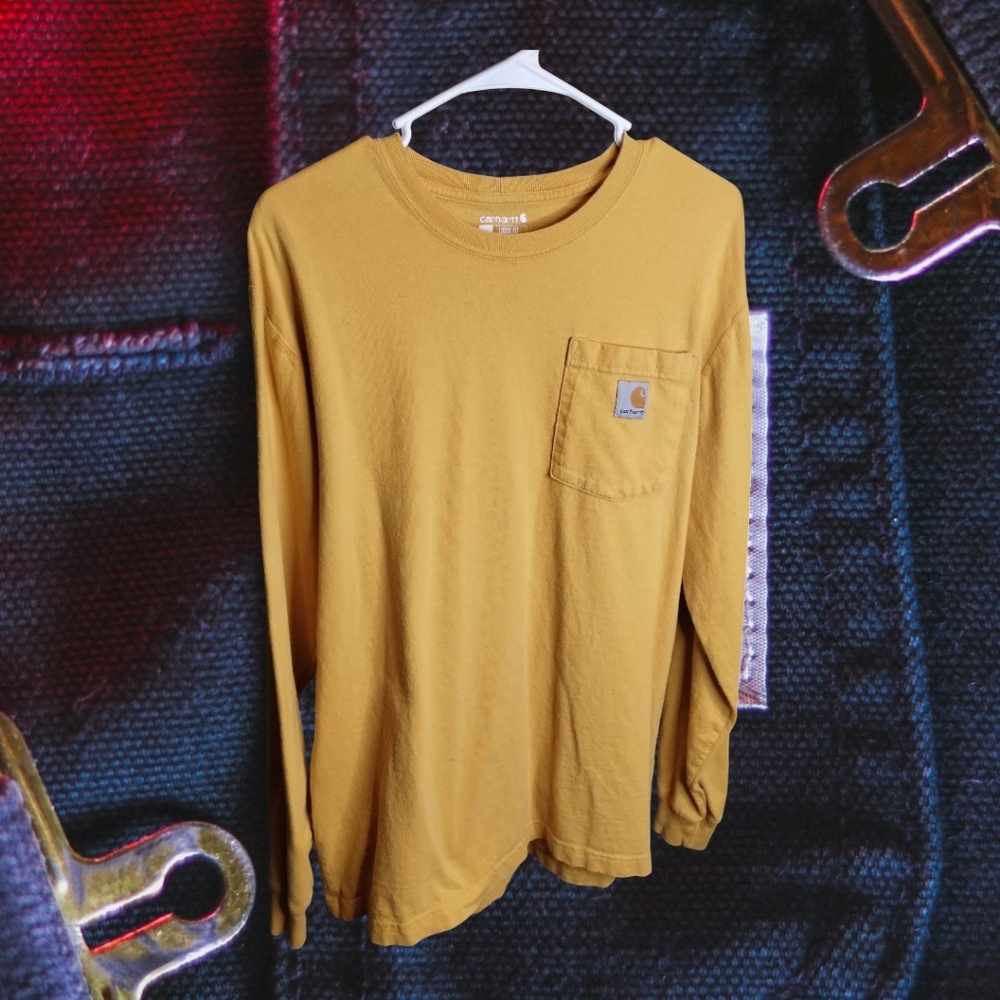 Carhartt Mustard Long Sleeve Tee
